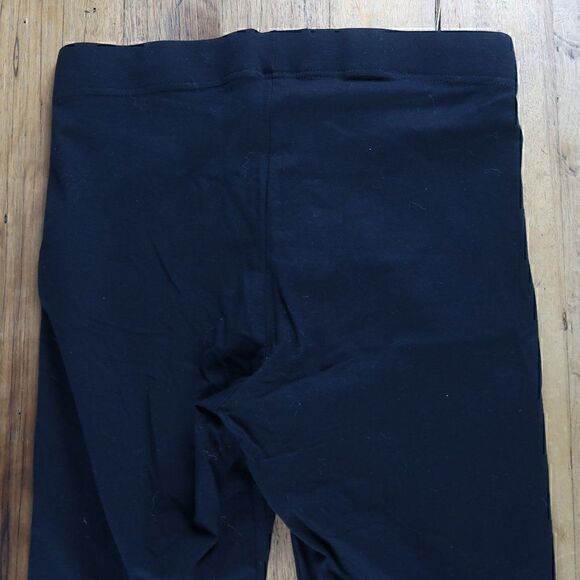 OLD NAVY BLACK CROPPED WIDE WAISTBAND FASHION LEGGINGS SIZE LARGE - Picture 5 of 6